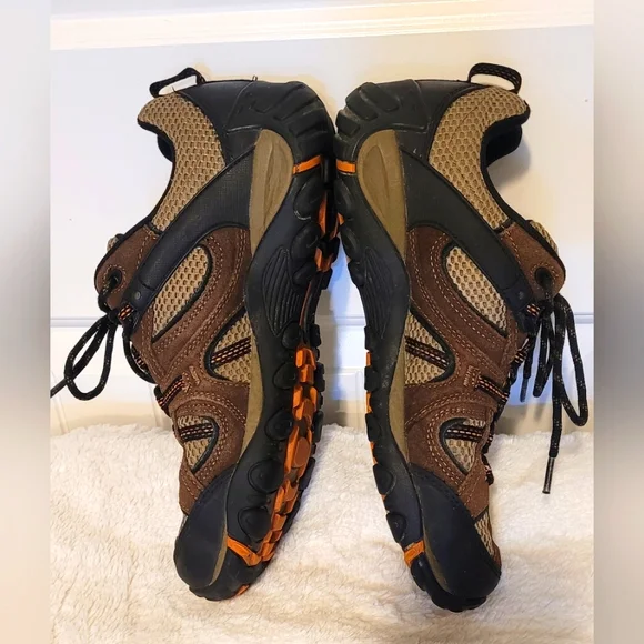 Merrell Men's Athletic Shoes in Brown and Orange - Picture 3 of 7